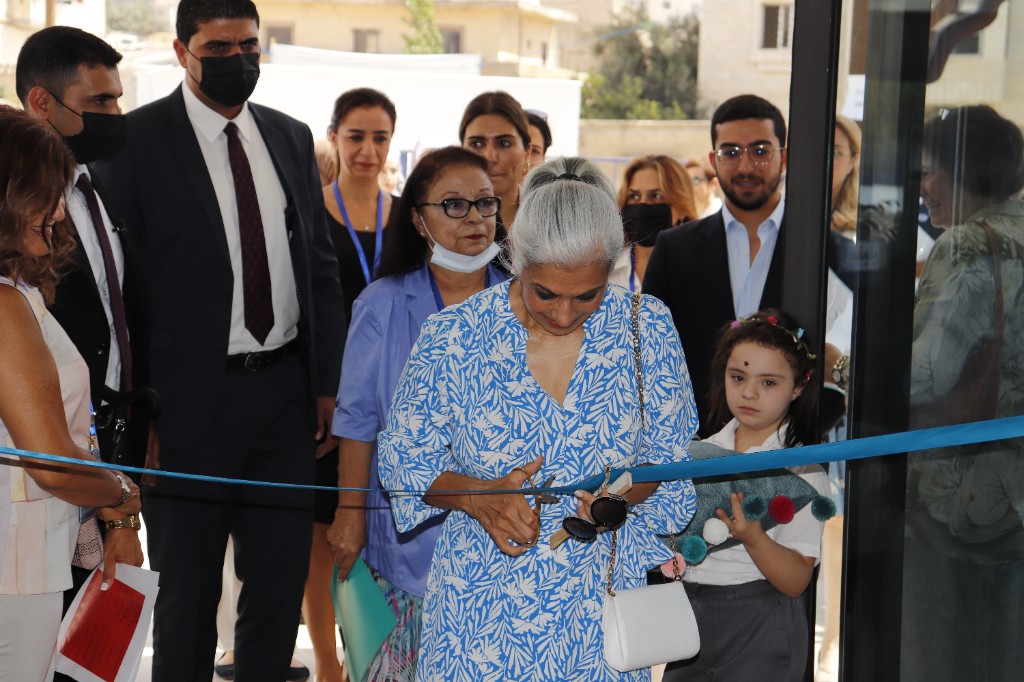 Ribbon-cutting at an opening event